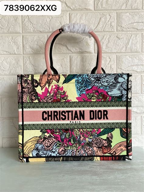 christian dior bag floral|Christian Dior book tote floral.